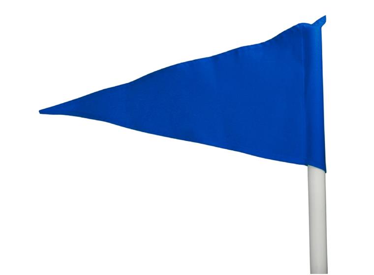 Flagga till hörnstolpe 30 mm Hörnflagga Blå